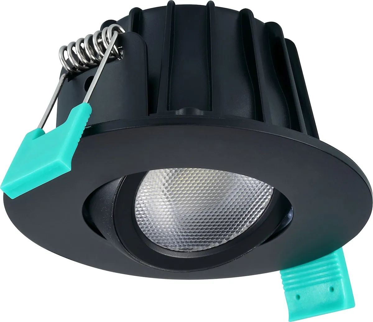 Spot LED encastré IP65 — 5,4 W — 530 lm — 3 CCT — orientable — noir