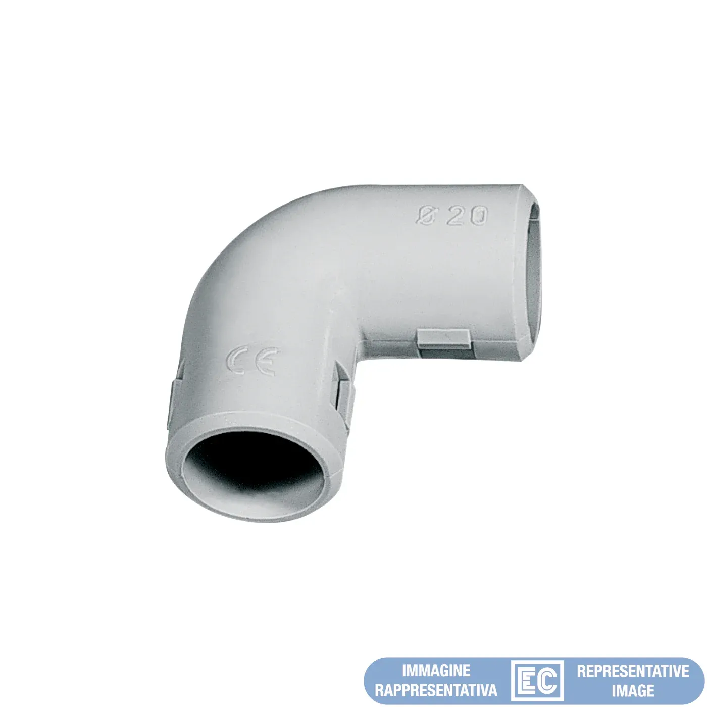 Coude 90° inspectable IP40 Ø32 pour tube rigide
