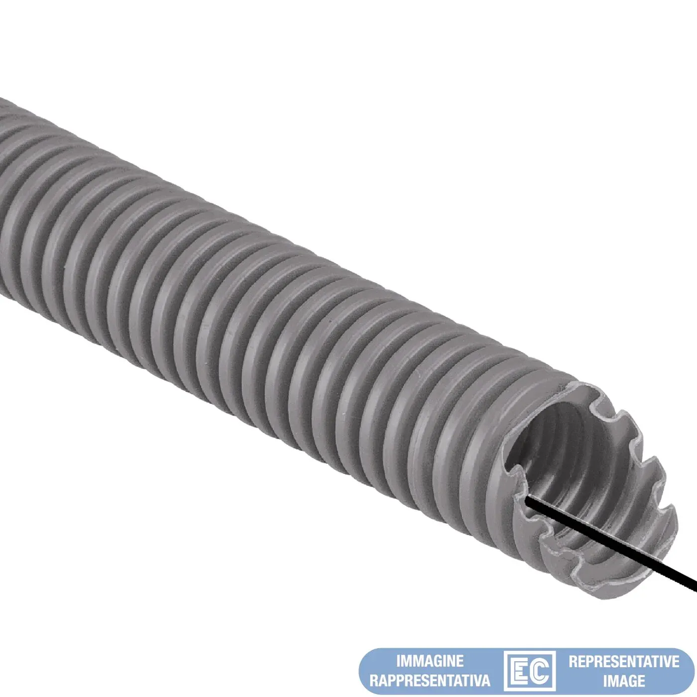 Gaine ICTA 34223 Ø40 — couronne 50 m — avec tire-fil