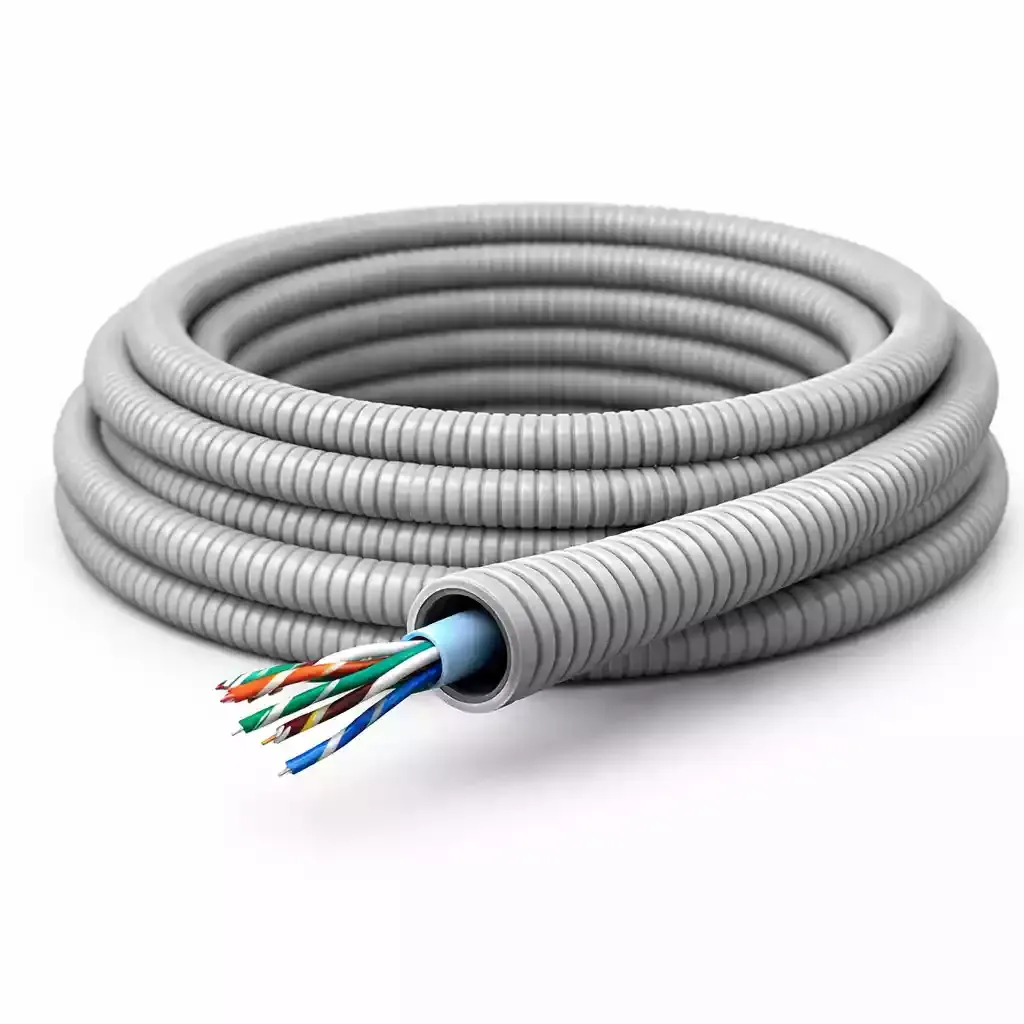 Gaine préfilée ICTA Ø20 — 1× câble Cat6 U/UTP 4 paires