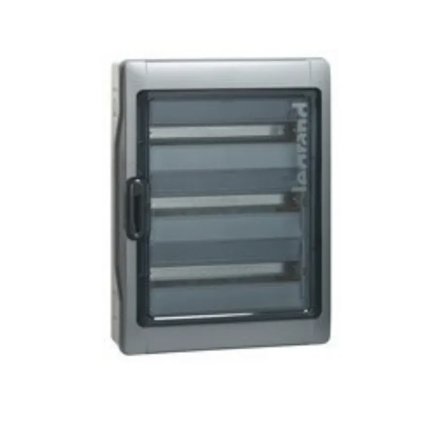 Coffret étanche Plexo³ 3×12 modules IP65 IK09 avec embouts prémontés