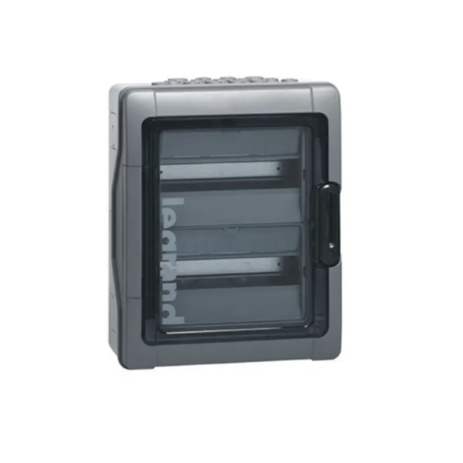 Coffret étanche Plexo³ 2×18 modules IP65 IK09 porte transparente
