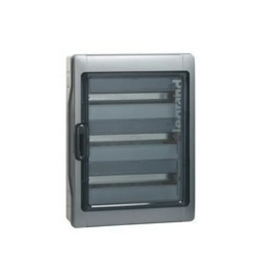 Coffret étanche Plexo³ 3×18 modules IP65 IK09 avec embouts prémontés