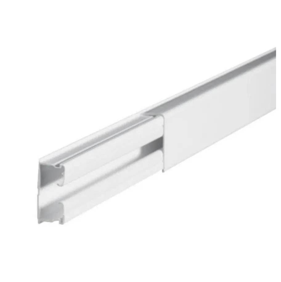 Moulure DLPplus 32×16 mm — 1 compartiment — L 2,1 m — blanc