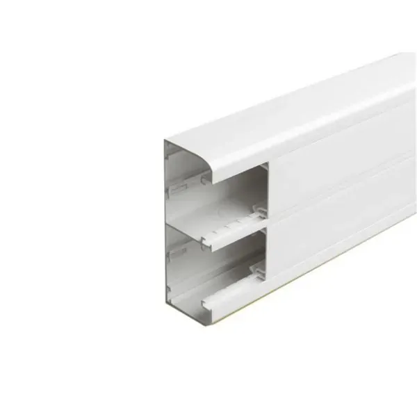 Goulotte DLP Mosaic 50×130 — 2 compartiments — 2 m — blanc