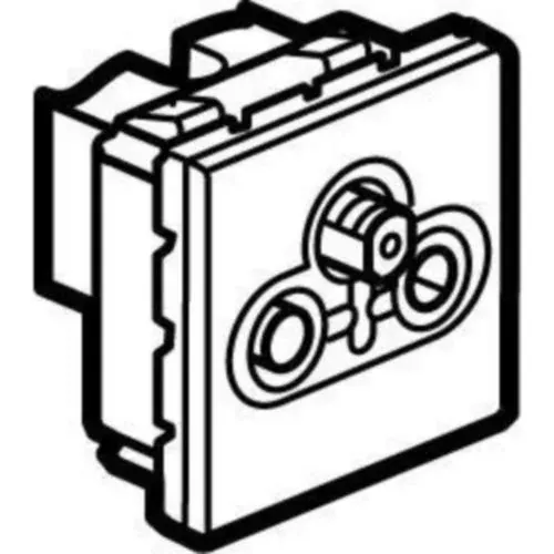 Prise TV/FM/SAT Ø9,52 mm — 2 modules (Mosaic) — blanc