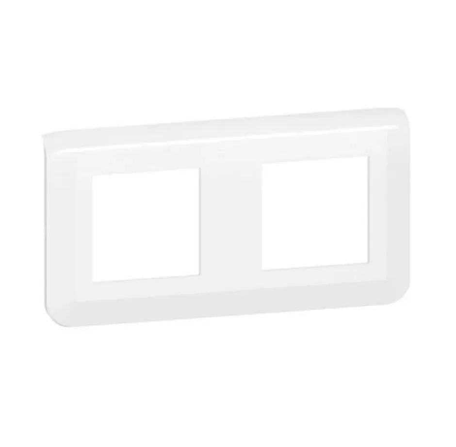Plaque de finition horizontale — 2×2 modules (Mosaic) — blanc