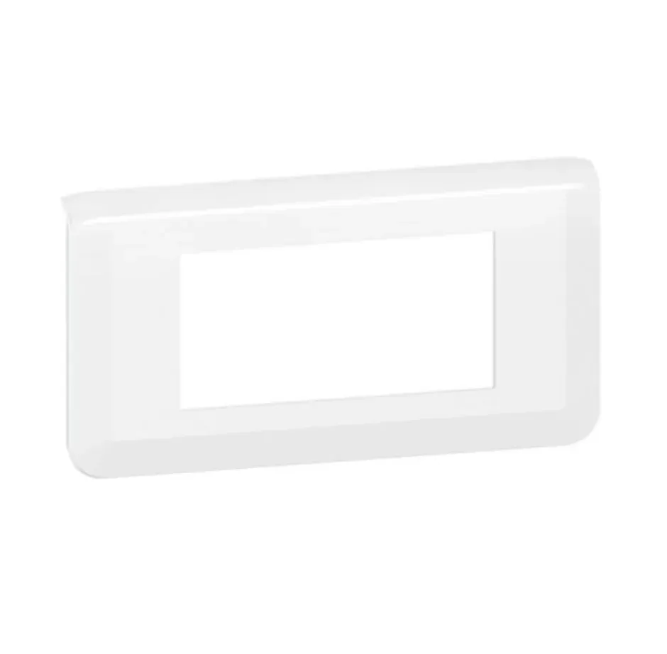 Plaque de finition horizontale — 4 modules (Mosaic) — blanc