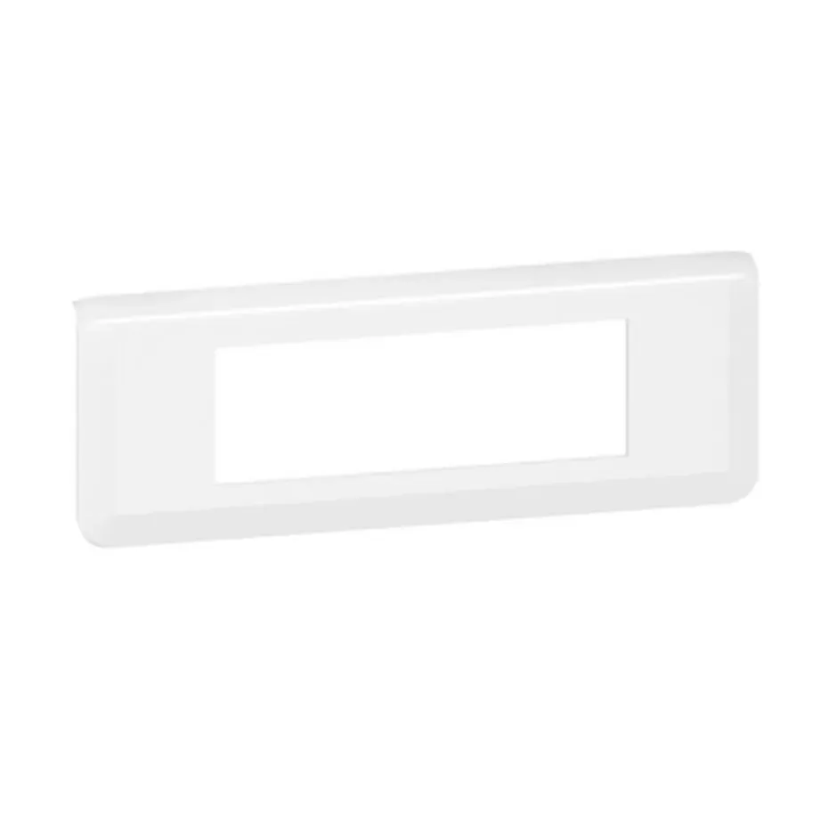 Plaque de finition horizontale — 6 modules (Mosaic) — blanc