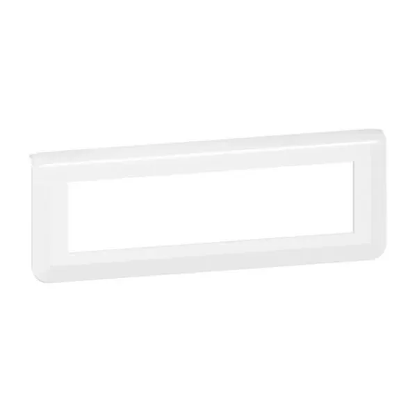 Plaque de finition horizontale — 8 modules (Mosaic) — blanc