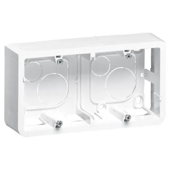 Cadre saillie horizontal 2×2 modules — P40 mm (Mosaic)