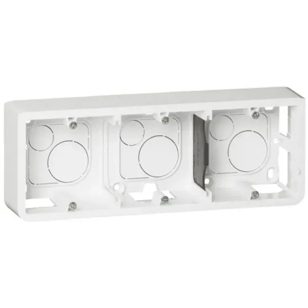 Cadre saillie horizontal 3×2 modules — P40 mm (Mosaic)