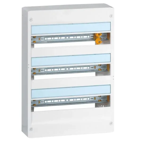 Coffret Drivia 18 modules — 3 rangées — blanc RAL9003