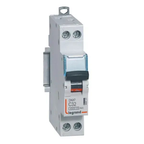 DNX³ 4500 — Disjoncteur 1P+N 32A 6 kA