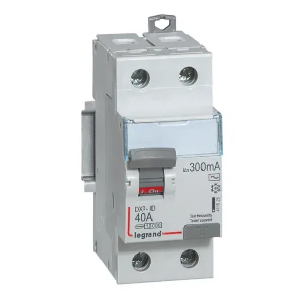 DX³ — Interrupteur différentiel 2P 40 A type AC