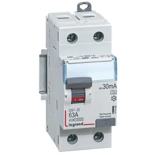 DX³ — Interrupteur différentiel 2P 63 A type A