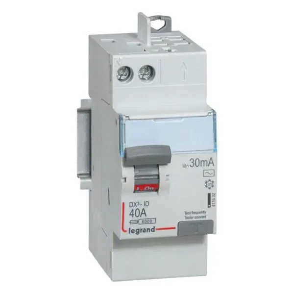DX³ — Interrupteur différentiel 2P 40 A type AC