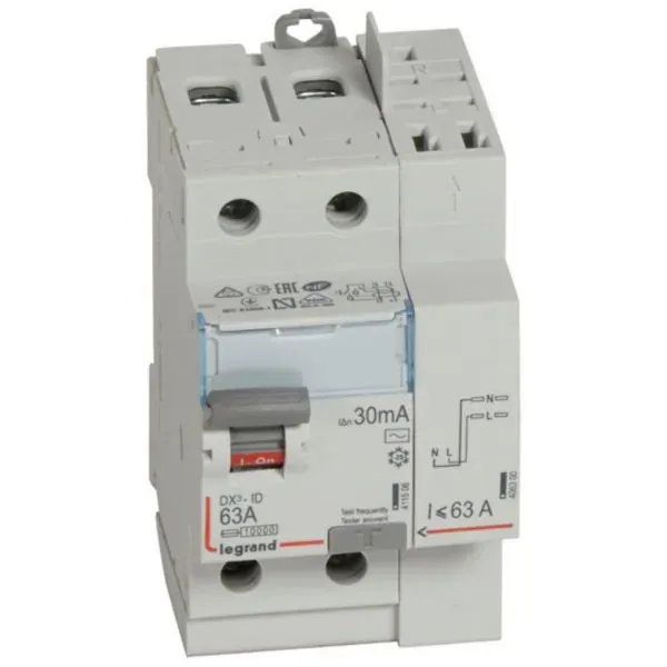 DX³ — Interrupteur différentiel 2P 63 A type AC