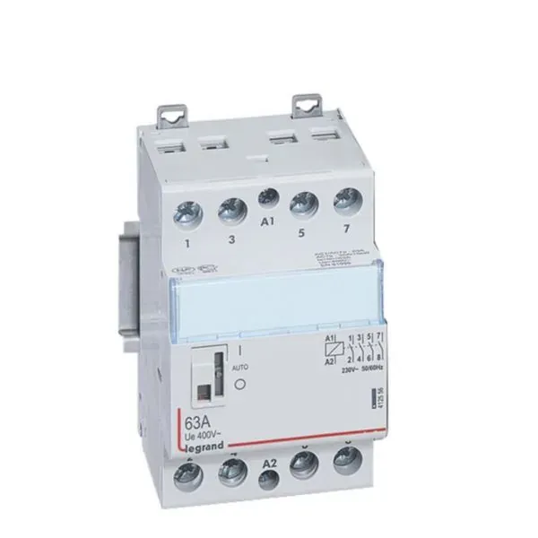 Contacteur de puissance 4P 63 A 230 V~ 4F — 3 modules