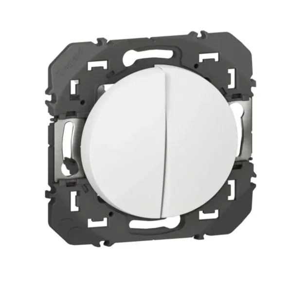 Double interrupteur va-et-vient 10 AX 250 V~ (gamme Dooxie)