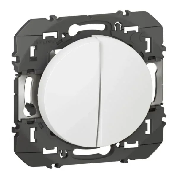 Transformeur pour réaliser 5 fonctions va-et-vient et poussoir dooxie finition blanc