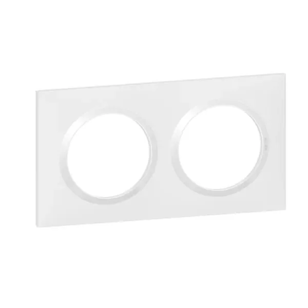 Plaque carrée 2 postes (gamme Dooxie)
