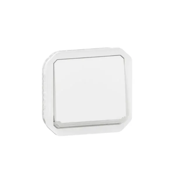 Interrupteur va‑et‑vient témoin 10AX 250 V IP55 IK08 (gamme Plexo)