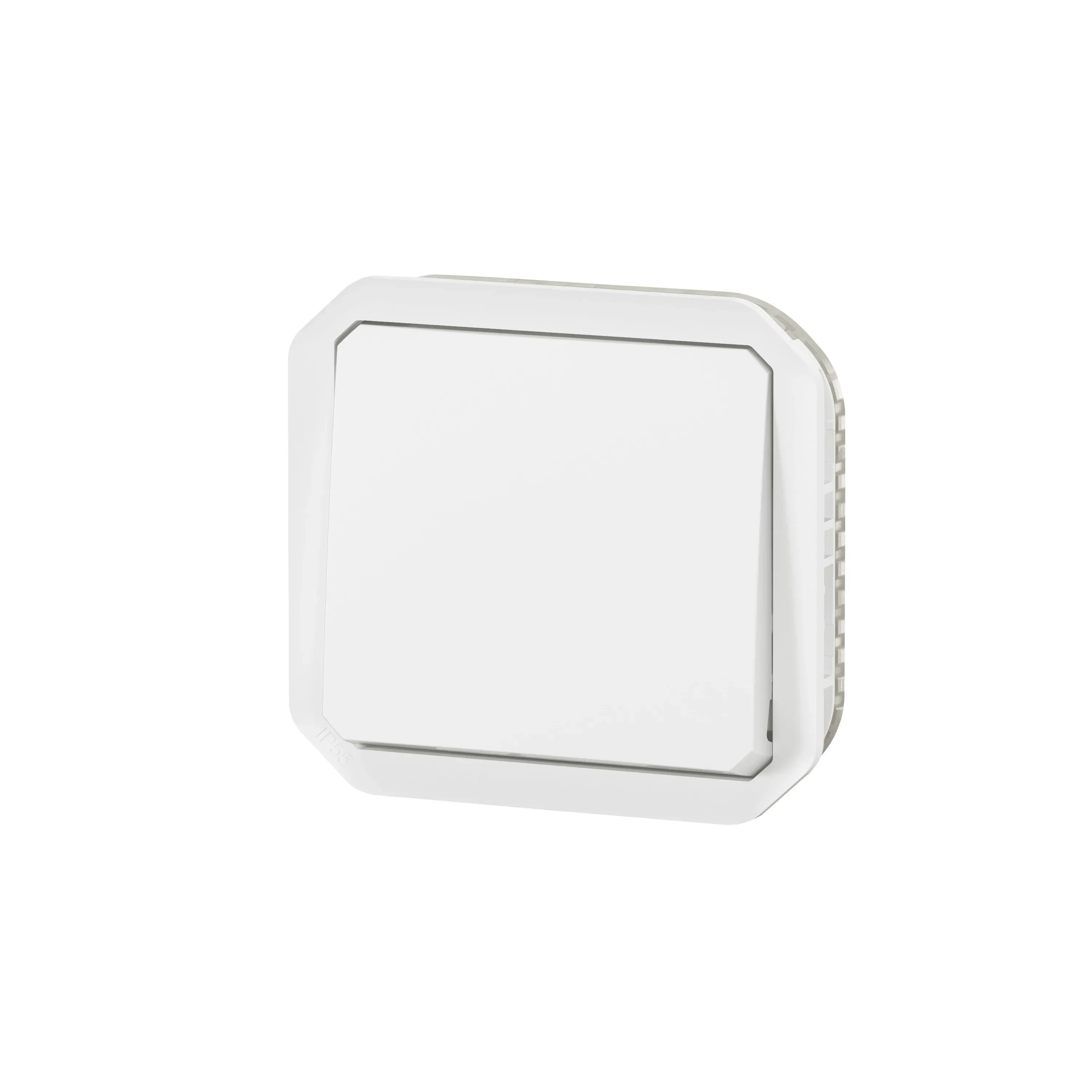 Interrupteur va‑et‑vient 10AX 250 V IP55 IK08 (gamme Plexo)