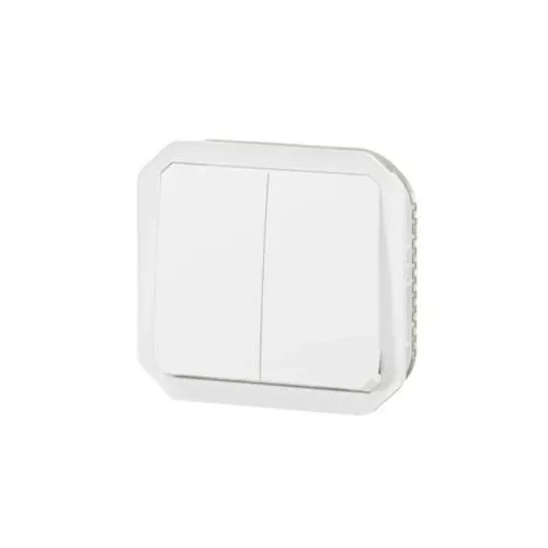 Commande double 3 fonctions IP55 10AX (gamme Plexo)