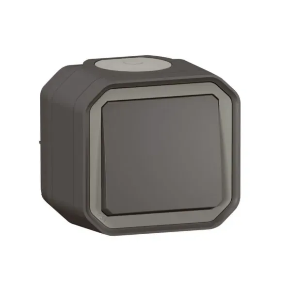 Interrupteur va‑et‑vient IP55 IK08 (gamme Plexo)