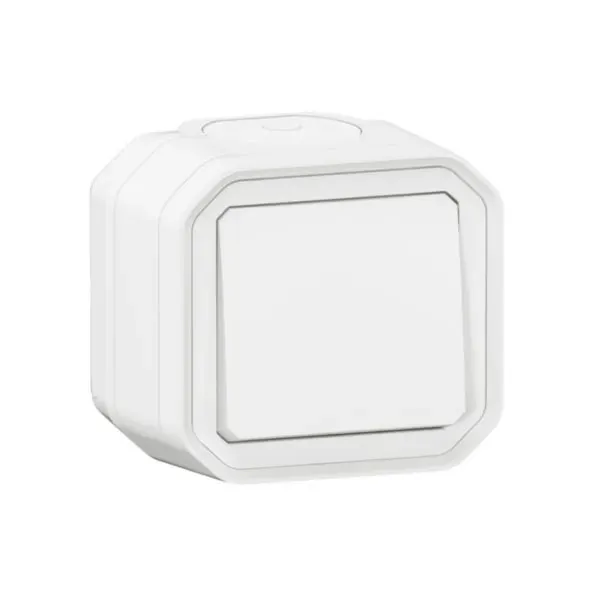 Interrupteur va‑et‑vient IP55 IK08 (gamme Plexo)