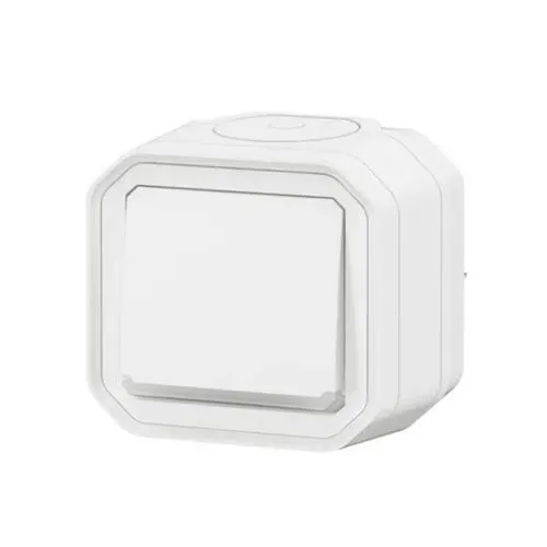Poussoir NO lumineux IP55 IK08 (gamme Plexo)