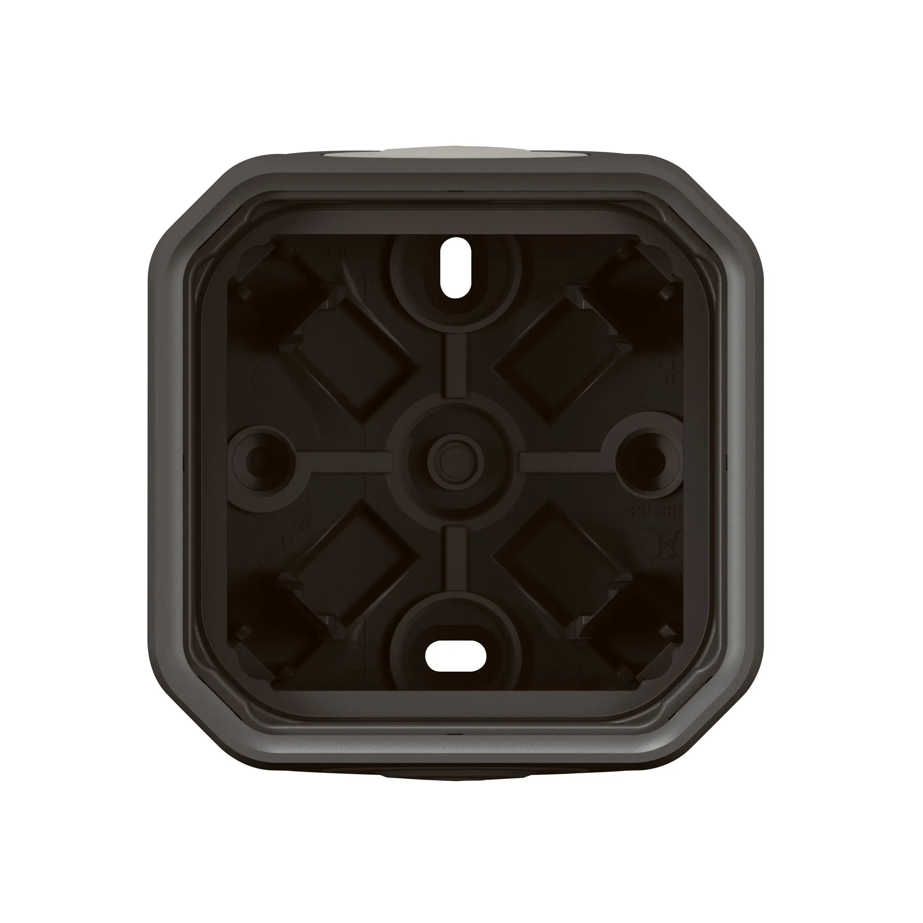 Boîtier saillie étanche 1 poste IP55 anthracite (gamme Plexo)