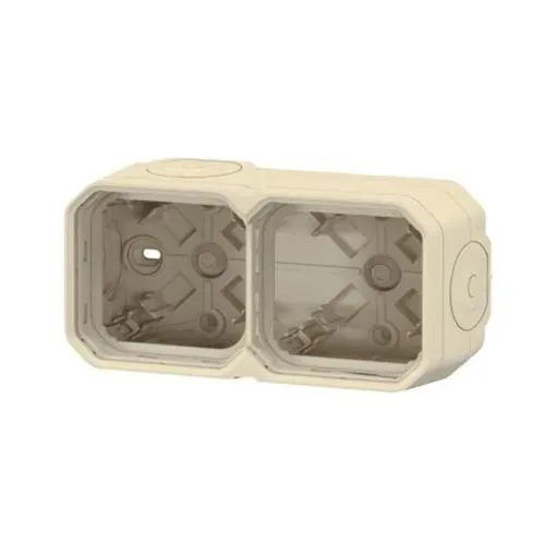 Boîtier saillie 2 postes H/V IP55 (gamme Plexo)