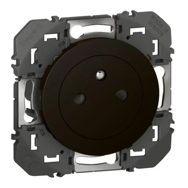 Prise de courant saillie 16 A 2P+T (noir mat, gamme Dooxie)