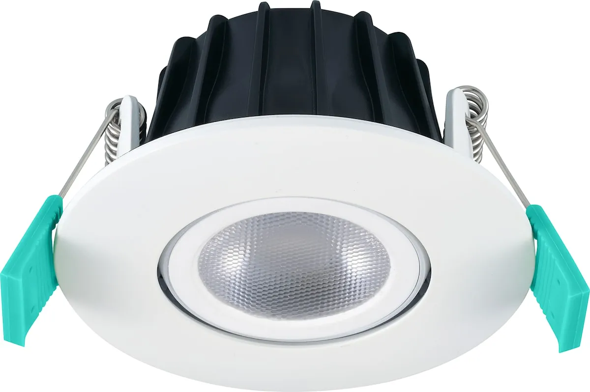 Spot LED encastré IP65 — 5,4 W — 550 lm — 3 CCT — orientable — blanc