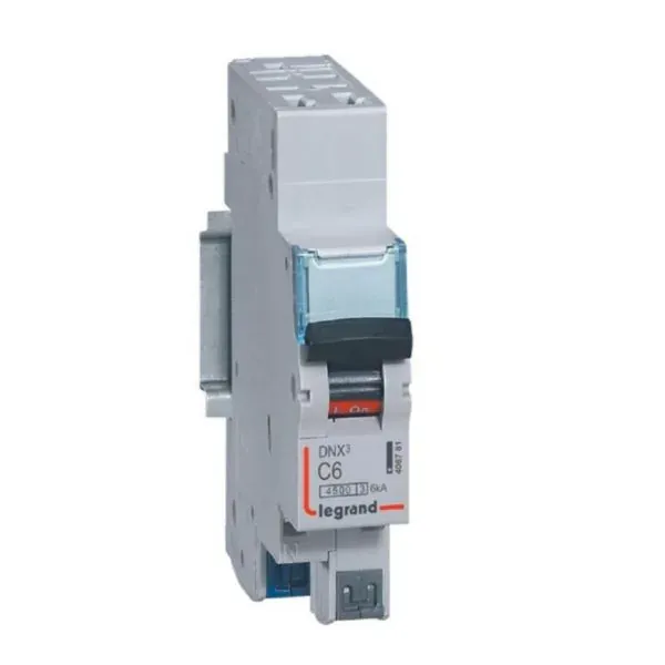 DNX³ 4500 — Disjoncteur 1P+N 6A 6 kA