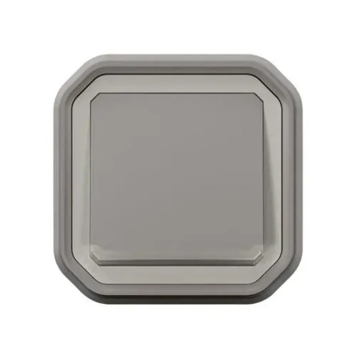 Poussoir NO lumineux encastré IP55 IK08 (gamme Plexo)