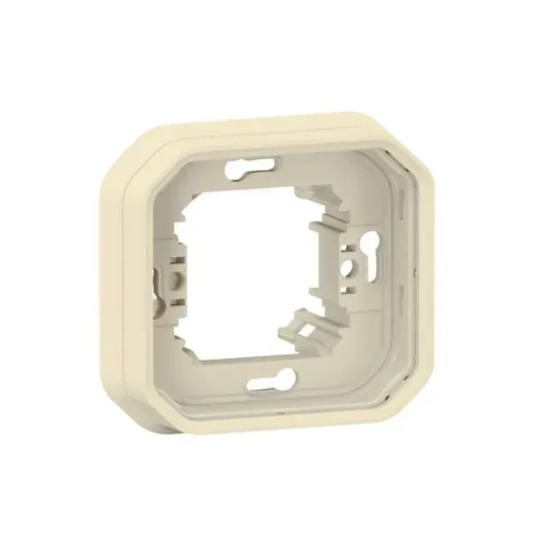 Support de plaque 1 poste encastré (gamme Plexo)