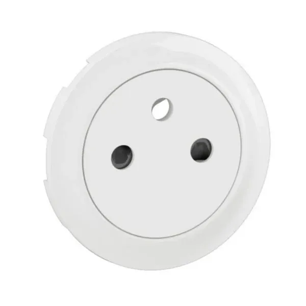 Enjoliveur prise 2P+T Surface Confort blanc (gamme Céliane)