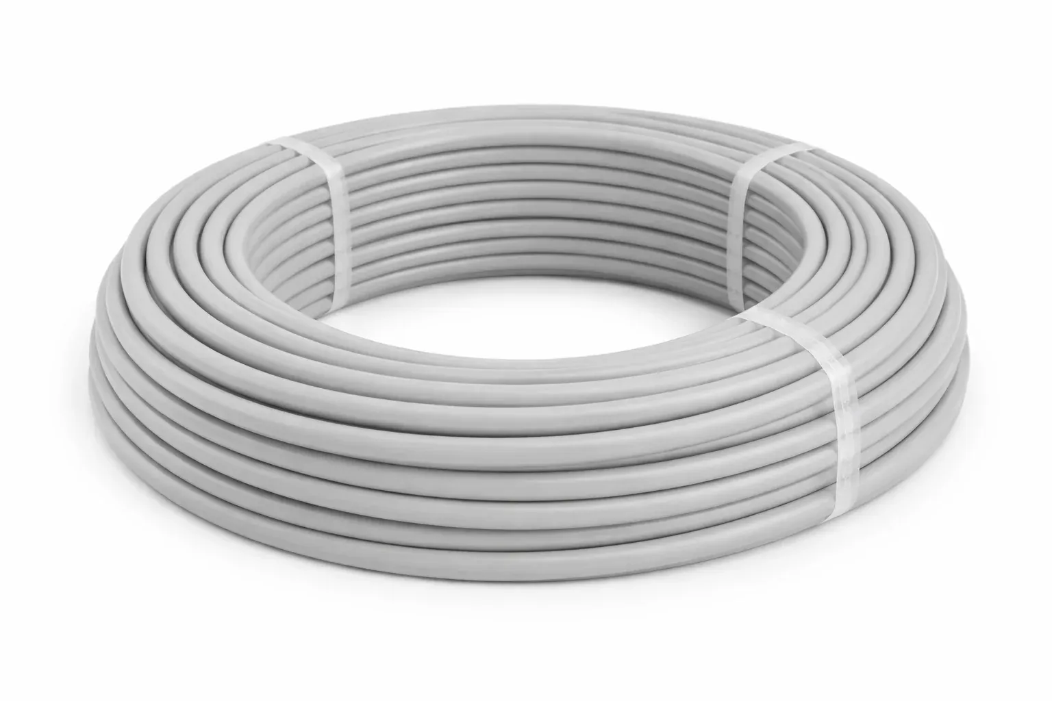 Câble HO5 VVF 2×2,5 mm² — gris/bleu — couronne 50 m