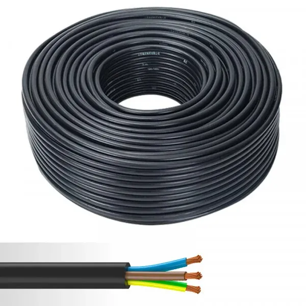 Câble souple néoprène H07RN‑F 4G1,5 — Touret 100m
