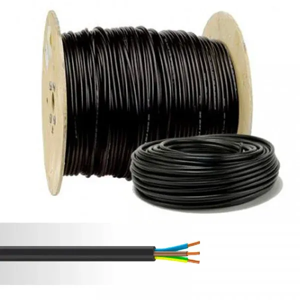 Câble rigide U‑1000 R2V 3G6 — Touret 500m