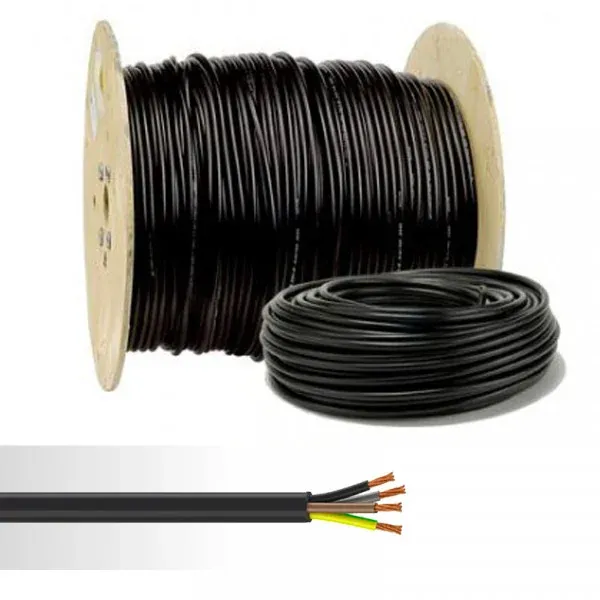 U-1000 R2V 4G1,5 – Câble rigide 1,5 mm² avec terre – Touret 1000m